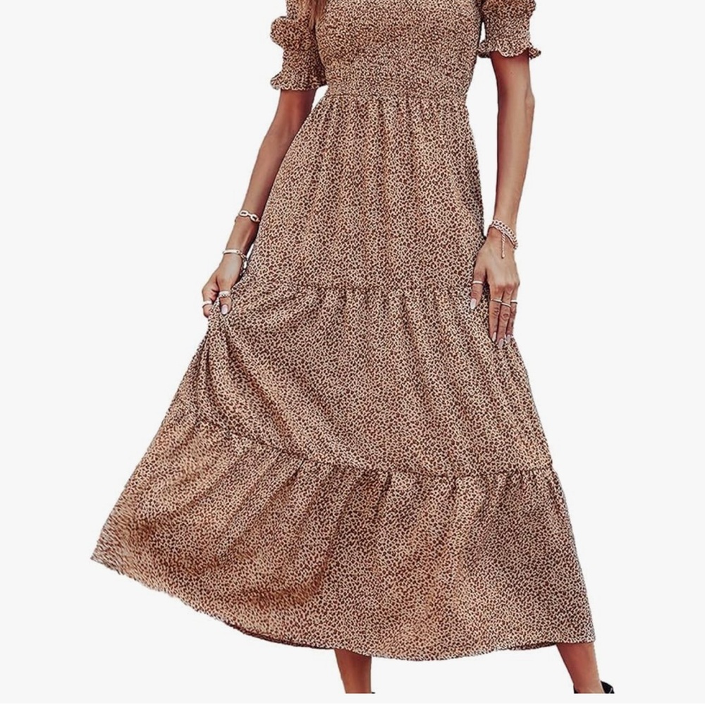 Chic Leopard Print Maxi Dress